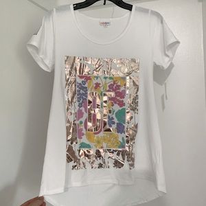 LulaRoe white”BE”shirt(BRAND NEW)
